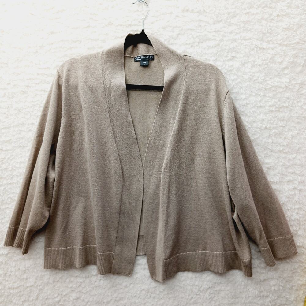 Cardigan Open Oatmeal Beige Minimalist Quiet Luxury Capsule Soft Girl Size 3X